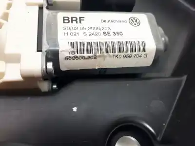 Second-hand car spare part rear right window regulator for seat leon (1p1) comfort limited oem iam references 1k0959704g  