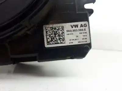 Pièce détachée automobile d'occasion contacteur tournant d'airbag pour seat leon (1p1) reference références oem iam 5k0953569e  