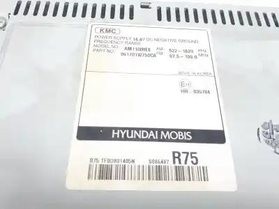 Second-hand car spare part audio system / radio cd for kia rio basic oem iam references 961701w750ca  am110ihee