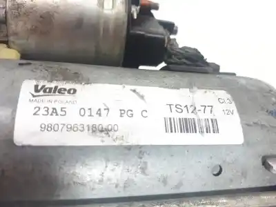 Peça sobressalente para automóvel em segunda mão motor de arranque por citroen c-elysée exclusive referências oem iam 9807963180  ts1277