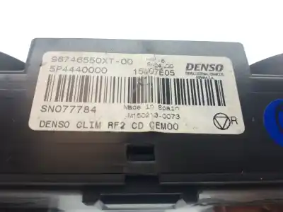 Peça sobressalente para automóvel em segunda mão comando de sofagem (chauffage / ar condicionado) por citroen c-elysée exclusive referências oem iam 96746550xt 15w07e05 5p4440000