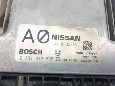 Second-hand car spare part ecu engine control for nissan x-trail (t31) le oem iam references 23710jg78d  0281013856