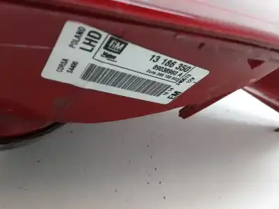 Second-hand car spare part left tailgate light for opel corsa d corsavan oem iam references 13186350  89038960a