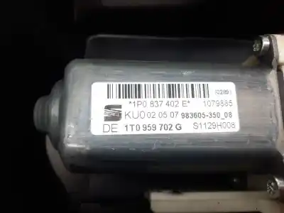 Second-hand car spare part passenger side right window regulator for seat leon (1p1) comfort limited oem iam references 1k0959792m 1p0837402e 1t09t9702g f005s00295