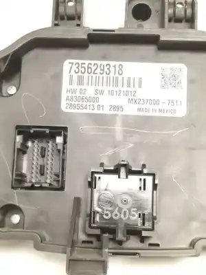 Peça sobressalente para automóvel em segunda mão comando de sofagem (chauffage / ar condicionado) por fiat 500 (312_) 1.2 (312axa1a) referências oem iam 735629318 a83065000 mx2370007511