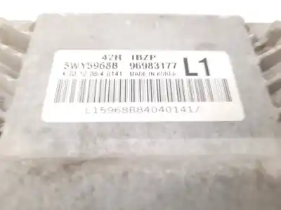 Second-hand car spare part ecu engine control for chevrolet aveo / kalos fastback (t250, t255) 1.2 oem iam references 5wy5968b