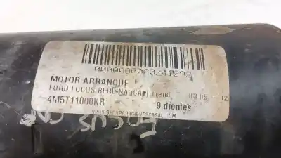 Pezzo di ricambio per auto di seconda mano motorino di avviamento per ford focus c-max (dm2) 1.8 tdci riferimenti oem iam 4m5t11000kb  
