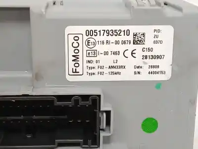 Peça sobressalente para automóvel em segunda mão caixa de fusíveis e relés por ford ka (ru8) 1.2 referências oem iam 00517935210  