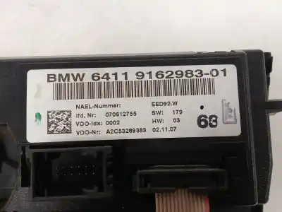 Peça sobressalente para automóvel em segunda mão comando de sofagem (chauffage / ar condicionado) por bmw 1 (e81) 118 d referências oem iam 6411916298301  