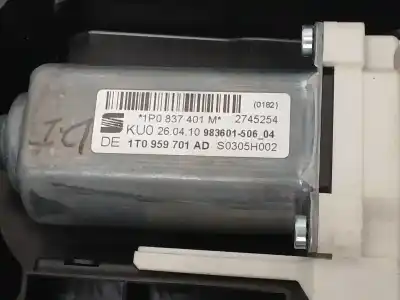 Second-hand car spare part driver left window regulator for seat leon (1p1) 1.4 tsi oem iam references 1t0959701ad 1p0837401m 