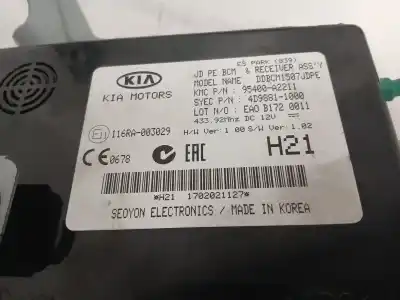 Автозапчастина б/у електронний модуль для kia cee'd (jd) 1.6 crdi 110 посилання на oem iam 116ra003029  