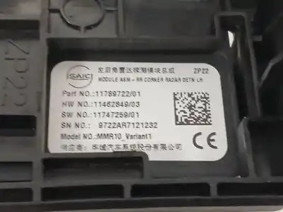 Second-hand car spare part electronic module for mg mg3 hybrid+ 1.5 oem iam references 11789772201 1174725901 9722ar7121232