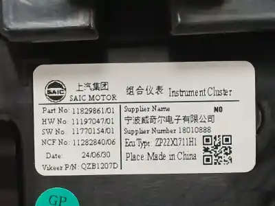Peça sobressalente para automóvel em segunda mão quadrante por mg mg3 hybrid+ 1.5 referências oem iam 1182986101 zp22x1371h1 1119704701