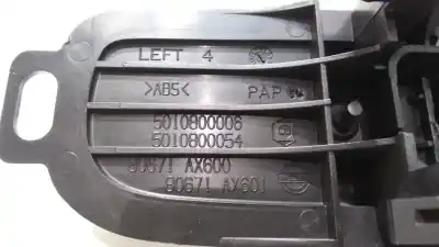 Second-hand car spare part interior left front handle for nissan micra (k12e) acenta oem iam references 80671ax601  47651