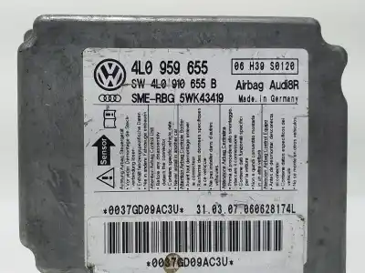 Автозапчастина б/у блок управління подушками безпеки для audi q7 (4l) 4.2 v8 32v tdi biturbo 326 cv / 240 kw посилання на oem iam 4l0959655  60212