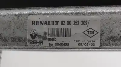 Автозапчастина б/у інтеркулер для renault clio ii fase ii (b/cb0) 1.5 dci diesel 65 cv / 48 kw посилання на oem iam 8200252209  66727