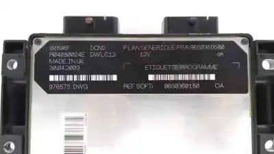 Peça sobressalente para automóvel em segunda mão centralina de motor uce por citroen c15 1.8 diesel (161) referências oem iam 9650360180  45998