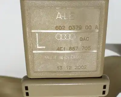 Автозапчастина б/у передній лівий ремін безпеки для audi a8 (4e2) 3.7 quattro посилання на oem iam 4e1857705  57854