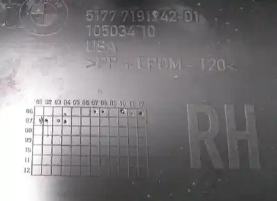 Peça sobressalente para automóvel em segunda mão embaladeira por bmw x5 (e70) 3.0d referências oem iam 51777191242  63376