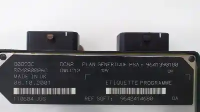 Second-hand car spare part ecu engine control for citroen berlingo 1.9 d multispace oem iam references 9642414680  68792