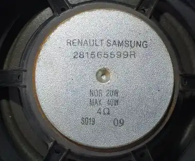 Peça sobressalente para automóvel em segunda mão sistema de áudio / rádio cd por renault koleos dynamique referências oem iam 281565599r  69158