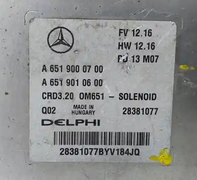 Pièce détachée automobile d'occasion calculateur moteur ecu pour mercedes-benz sprinter ii james cook (906) 313 cdi classic références oem iam a6519000700  