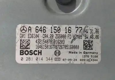 Peça sobressalente para automóvel em segunda mão centralina de motor uce por mercedes-benz sprinter ii james cook (906) 315 cdi classic referências oem iam a6461501677  