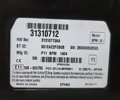 Second-hand car spare part electronic module for volvo xc60 2.4 diesel cat oem iam references 31310712  76933