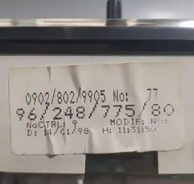 Peça sobressalente para automóvel em segunda mão quadrante por citroen saxo 1.5 diesel referências oem iam 9624877580  78948