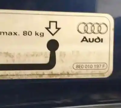 Second-hand car spare part tailgate for audi a4 berlina (8e) 2.5 tdi (120kw) oem iam references 8e5827023d  83010