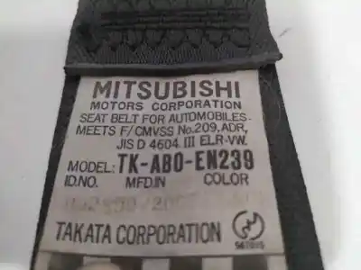 Second-hand car spare part rear right seat belt for mitsubishi montero (v60/v70) 3.2 di-d avance oem iam references tk-ab0-en239  84846