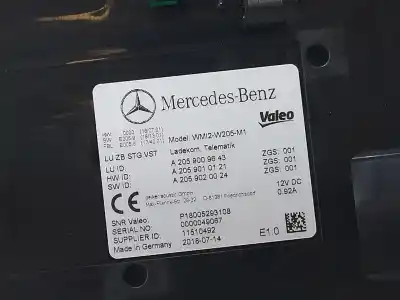 Pezzo di ricambio per auto di seconda mano modulo elettronico per mercedes clase c (w205) familiar c 220 t d (205.214) riferimenti oem iam a2059009643  
