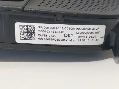 Pezzo di ricambio per auto di seconda mano modanatura per mercedes clase c (w205) familiar c 220 t d (205.214) riferimenti oem iam a0009063106lp  