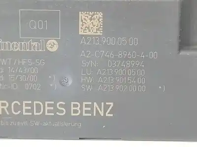 Pezzo di ricambio per auto di seconda mano modulo elettronico per mercedes clase c (w205) familiar c 220 t d (205.214) riferimenti oem iam a2139000500  