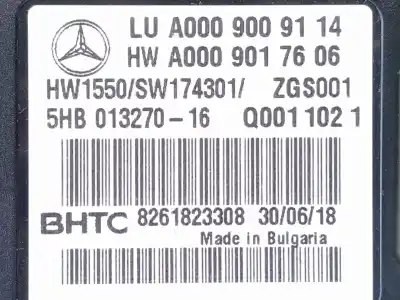 Pezzo di ricambio per auto di seconda mano modulo elettronico per mercedes clase c (w205) familiar c 220 t d (205.214) riferimenti oem iam a0009009114  