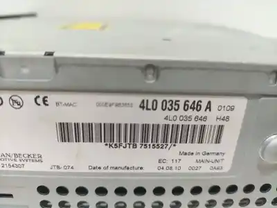 Автозапчасти б/у аудиосистема / радио cd за audi q7 (4l) v6 3.0 tdi (176kw) ambiente ссылки oem iam 4l0035646a  