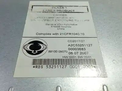 Автозапчастина б/у аудіо система / радіо cd для ssangyong kyron 200 xdi limited посилання на oem iam 8910009070  