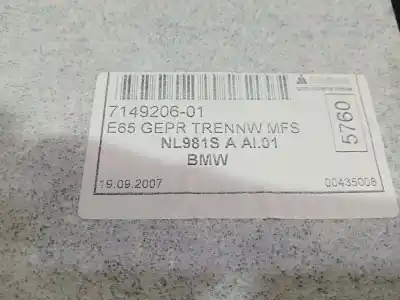 Second-hand car spare part tailgate trim for bmw 7 (e65, e66, e67) 745 d oem iam references 714920601  