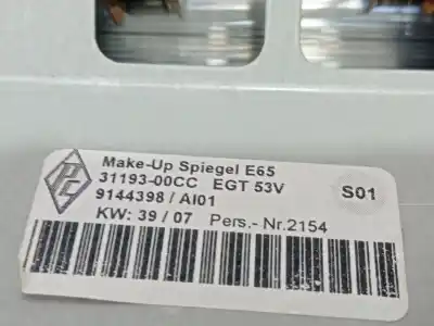 Peça sobressalente para automóvel em segunda mão luz interior por bmw 7 (e65, e66, e67) 745 d referências oem iam 3119300  