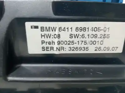 Peça sobressalente para automóvel em segunda mão comando de sofagem (chauffage / ar condicionado) por bmw 7 (e65, e66, e67) 745 d referências oem iam 6411698140501  