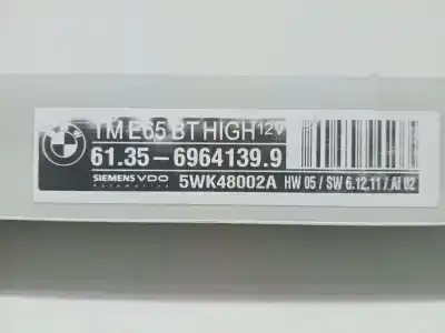Peça sobressalente para automóvel em segunda mão módulo eletrônico por bmw 7 (e65, e66, e67) 745 d referências oem iam 613569641399  