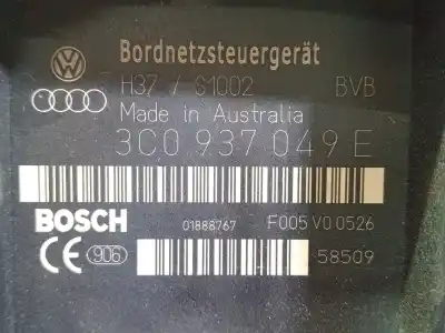 Second-hand car spare part fuse box unit for volkswagen golf v (1k1) 1.9 tdi oem iam references 3c0937049  