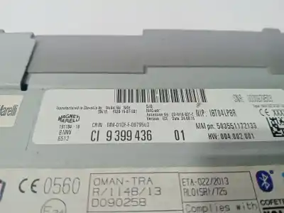Peça sobressalente para automóvel em segunda mão sistema de áudio / rádio cd por bmw 2 active tourer (f45) 218 d referências oem iam 9399436  
