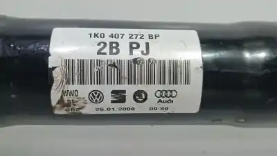 Автозапчастина б/у передня права трансмісія для volkswagen caddy ka/kb (2k) ecofuel kombi посилання на oem iam 1k0407272  