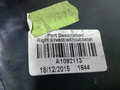 Second-hand car spare part air ventilation grille for citroen c3 collection oem iam references a1092113  