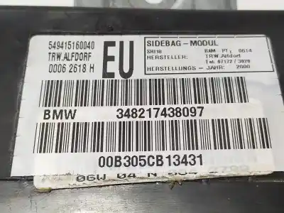 Peça sobressalente para automóvel em segunda mão airbag frontal lado direito por bmw 3 (e46) 320 d referências oem iam 348217438097  