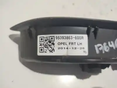 Peça sobressalente para automóvel em segunda mão botão / interruptor elevador vidro dianteiro esquerdo por opel mokka 1.6 cdti dpf referências oem iam 95393863-600r  