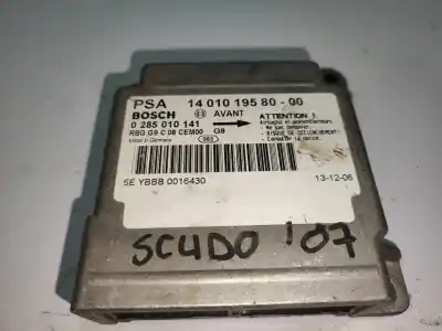 Second-hand car spare part airbag control unit for fiat scudo combi (272) 2.0 jtdm oem iam references 0285010141