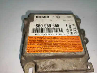 Peça sobressalente para automóvel em segunda mão centralina de airbag por audi a4 berlina (8e) 1.9 tdi (96kw) referências oem iam 8e0959655