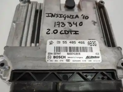 Piesă de schimb auto la mâna a doua Unitate De Control Motor Ecu pentru OPEL INSIGNIA BERLINA 2.0 CDTI Referințe OEM IAM 0281031379  